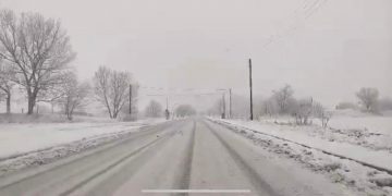 Αρκετό χιόνι στην Πτολεμαϊδα(VIDEO)