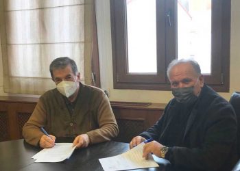 Τη σύμβαση για την κατασκευή υποδομών αντιπλημμυρικής προστασίας Δ.Κ Αμυνταίου του Δήμου Αμυνταίου υπέγραψε ο Δήμαρχος Αμυνταίου