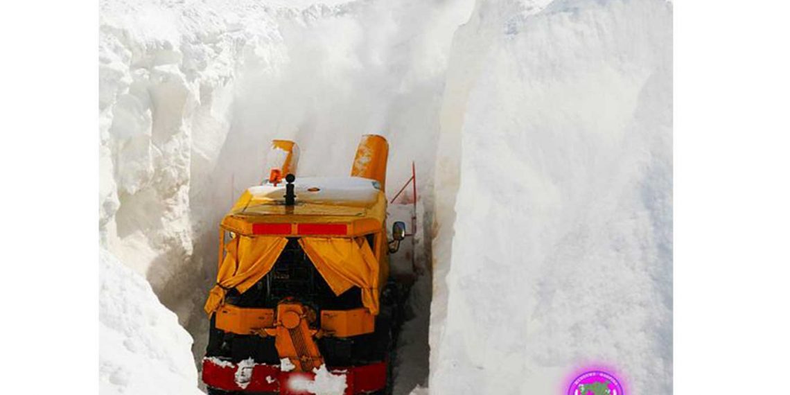 Εντυπωσιακές φωτογραφίες από τον αποχιονισμό με χιόνι στα 6μ στο Βίτσι