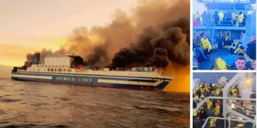 Φωτιά σε πλοίο στην Κέρκυρα: Δύο εγκλωβισμένοι στο Euroferry Olympia – Δέκα οι αγνοούμενοι