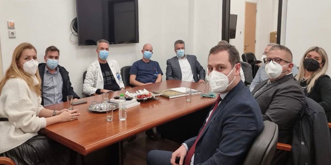 Συνάντηση στελεχών της ΝΔ στο Γενικό Αντικαρκινικό Ογκολογικό Νοσοκομείο «Άγιος Σάββας»