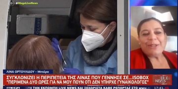 «Αν περίμενα να έρθει γυναικολόγος στην Κοζάνη θα είχα γεννήσει στο αυτοκίνητο» λέει στο MEGA η Λίνα Ορτουλίδου που γέννησε στο κοντέινερ κορωνοϊού στο Μποδοσάκειο-VIDEO