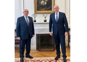 Συνάντηση εργασίας του Υφυπουργού Μεταφορών Μιχάλη Παπαδόπουλου με τον Υπουργό Εξωτερικών Νίκο Δένδια