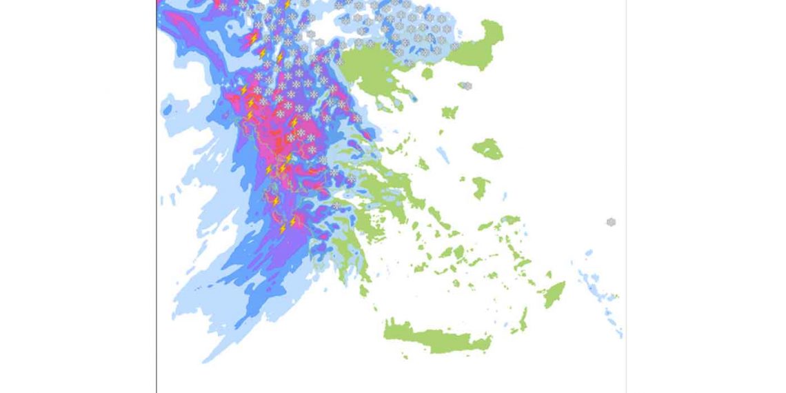 Επιδείνωση του καιρού από την Κυριακή τα ξημερώματα- Ισχυρές βροχές, καταιγίδες και χιονοπτώσεις
