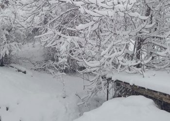 Μαγική εικόνα από το χιονισμένο Λέχοβο