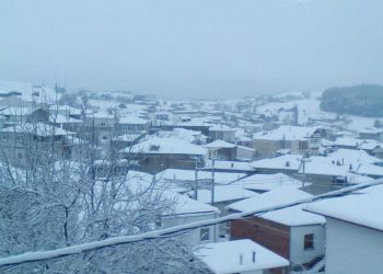 Υπέροχες εικόνες από το χιονισμένο Λιβαδερό (φωτογραφίες)