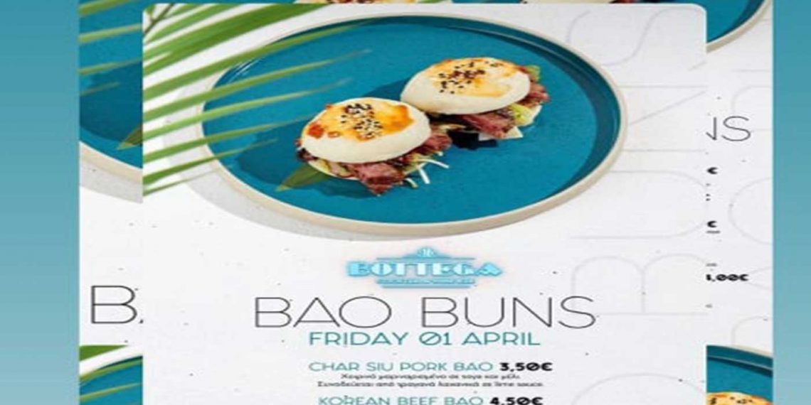 Ξεχωριστές γεύσεις με bao buns την Παρασκευή 1 Απριλίου στο BOTTEGA