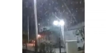 Χιονόπτωση στο Καρυοχώρι- VIDEO