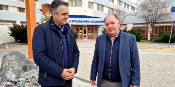 Συνάντηση Κασαπίδη – Παπασωτηρίου στο Μποδοσάκειο Νοσοκομείο – Συζήτηση για την αναβάθμιση εξοπλισμού που έγινε-VIDEO