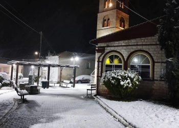 Λευκό τοπίο στην Κερασιά Κοζάνης