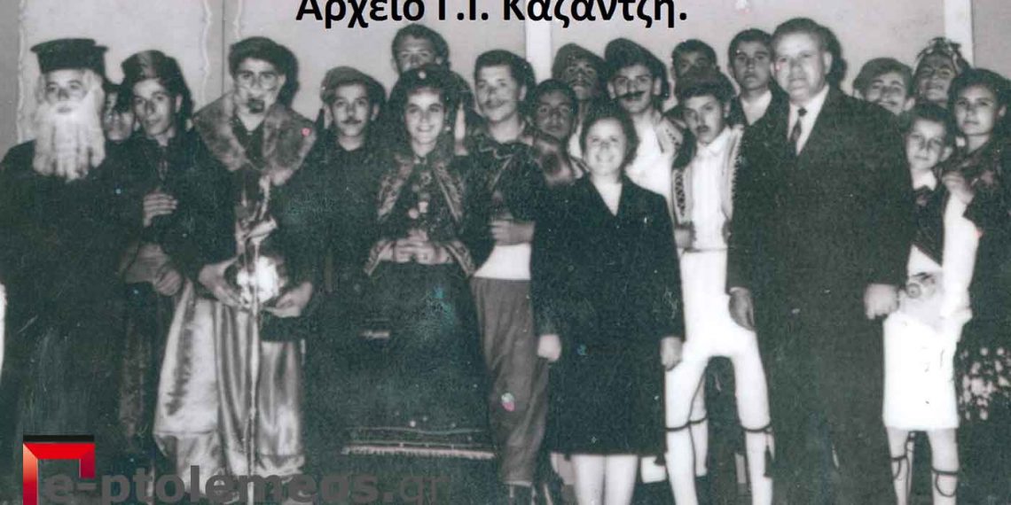 Καθηγητές και μαθητές του Γυμνασίου Πτολ/δας το 1969 στη θεατρική παράσταση, “ΡΗΓΑΣ ΦΕΡΑΙΟΣ”, του απελευθερωτικού αγώνα 1821- Από τη στήλη του Γ. Καζαντζή στον Παλμό 23/3