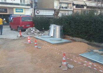 Νέοι υπόγειοι κάδοι τοποθετούνται στην Πτολεμαΐδα – Στην περιοχή της λαϊκής αγοράς