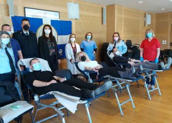 Με μεγάλη επιτυχία πραγματοποιήθηκε η 6η εθελοντική αιμοδοσία που διοργάνωσε η Τ. Δ. Κοζάνης της Διεθνούς Ένωσης Αστυνομικών