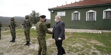 Στο φυλάκιο του Βροντερού Φλώρινας βρέθηκε ο Αρχηγός του Γενικού Επιτελείου Στρατού