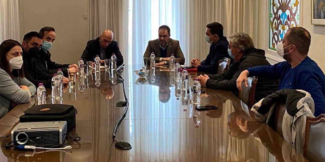 Συνάντηση εργασίας του Προέδρου και μελών της διοίκησης του Επιμελητηρίου Κοζάνης, με τον Πρόεδρο του ΕΒΕΑ κ. Γιάννη Μπρατάκο