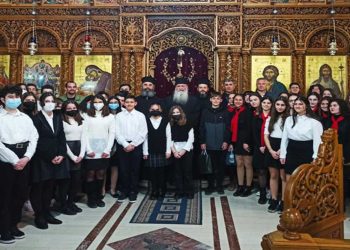 Με την παρουσία του Πρωτοσυγγέλου της Ι. Μ. Φλωρίνης,Πρεσπών και Εορδαίας και με Βυζαντινούς Ύμνους από τα Μουσικά Σχολεία Πτολεμαΐδας και Κατερίνης, τελέστηκε η Ακολουθία του Μεγάλου Αποδείπνου στον Ι.Ν. Αγίας Σκέπης Πτολεμαΐδας(ρεπορτάζ της Κούλας Πουλασιχίδου)