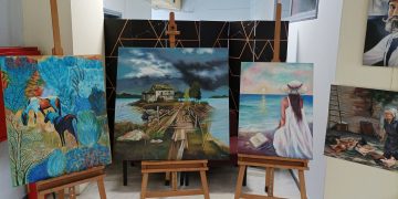 Εγκαινιάστηκε η έκθεση ζωγραφικής του Συλλόγου Κρητών και Φίλων Κρήτης Πτολεμαΐδας
