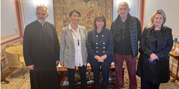 Στην κατοικία του Παπά- Γιάννη Ζέζιου στο Νυμφαίο βρέθηκε η πρόεδρος της Δημοκρατίας Κατερίνα Σακελλαροπούλου (φώτο)