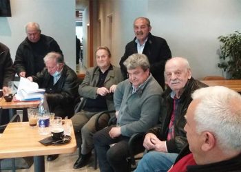 Σύσκεψη των Αντιπροσώπων- μελών του Σωματείου Συνταξιούχων της ΔΕΗ ενόψει του Εκλογοαπολογιστικού Συνεδρίου της Πανελλήνιας Ομοσπονδίας, στις 12-13 Μαΐου στην Αθήνα (ρεπορτάζ της Κούλας Πουλασιχίδου)