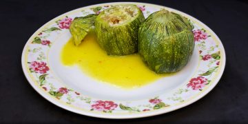 Κολοκυθάκια Γεμιστά με Κρόκο Κοζάνης