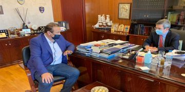 Η λειτουργία του Μεθοριακού Σταθμού στις Πρέσπες στο επίκεντρο συνάντησης του Γ. Αντωνιάδη στο Υπ. Προστασίας του Πολίτη