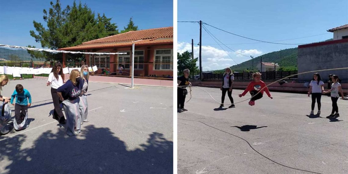 Παιχνίδια για παιδιά, εκπαιδευτικούς και γονείς έγιναν σήμερα στο Δημοτικό Σχολείο Ασβεστόπετρας