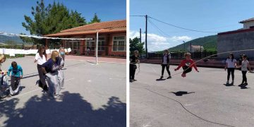 Παιχνίδια για παιδιά, εκπαιδευτικούς και γονείς έγιναν σήμερα στο Δημοτικό Σχολείο Ασβεστόπετρας