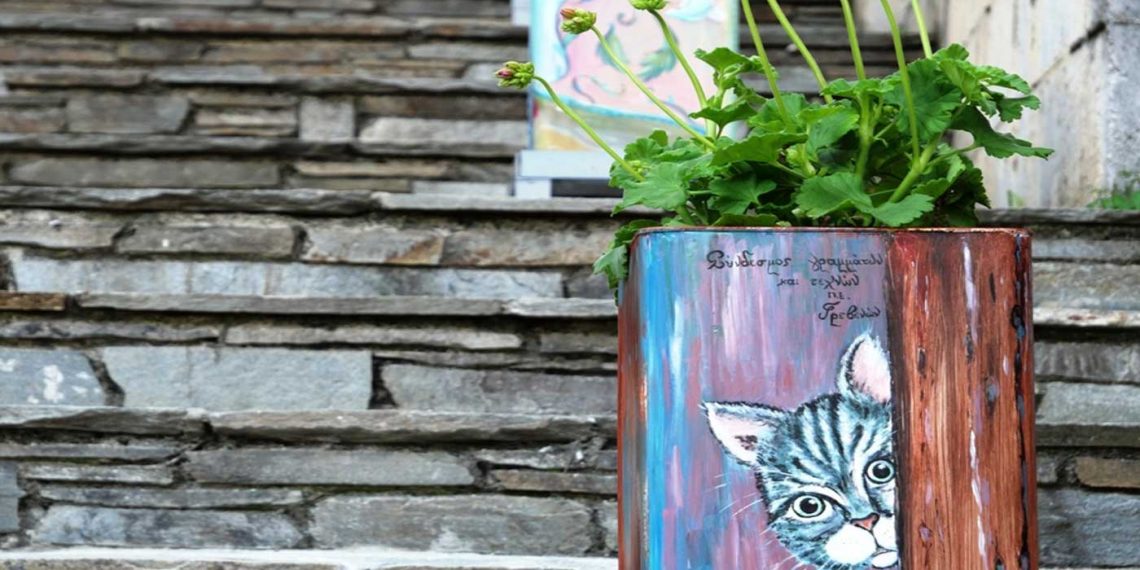 Γρεβενά: Καλλιτεχνικές δημιουργίες εθελοντών σε κεντρικά σημεία της πόλης (Βίντεο+Φωτογραφίες)