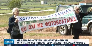 “Φυτεύουμε δέντρα και όχι φωτοβολταϊκά”, είπαν οι κάτοικοι στην Καλαμιά Κοζάνης-VIDEO