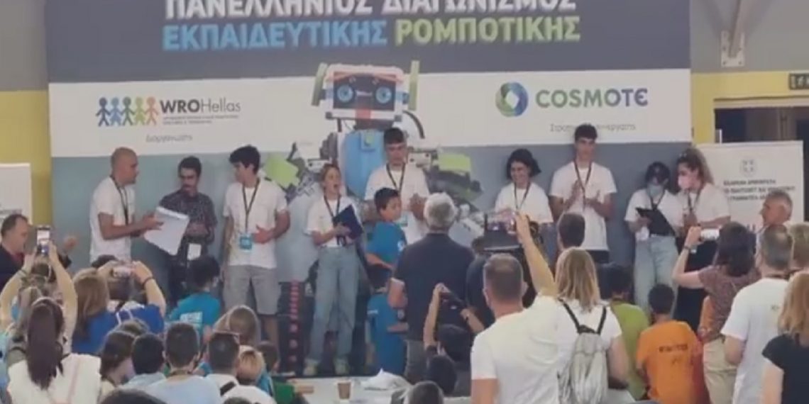 2η θέση στον Τελικό του Πανελλήνιου Διαγωνισμού Ρομποτικής για το 1ο Δημοτικό σχολείο Μουρικίου-VIDEO