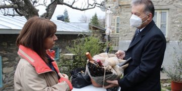 Στο Νυμφαίο του Δήμου Αμυνταίου μετέβη το Σάββατο η Πρόεδρος της Δημοκρατίας κ. Κατερίνα Σακελλαροπούλου