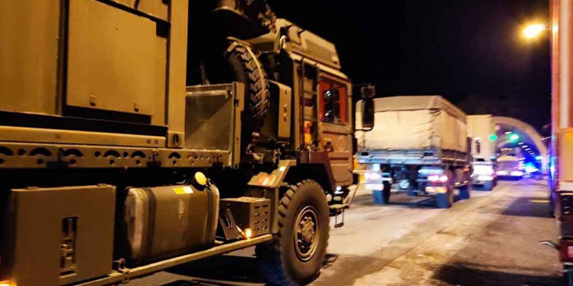 Βρετανική στρατιωτική φάλαγγα διέσχισε τη νύχτα την Ελλάδα- Τις πρώτες πρωινές ώρες της Πέμπτης διέσχισε την Δ. Μακεδονία