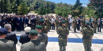 Παρουσία της ΠΑΤΡΙΩΤΙΚΗΣ ΕΝΩΣΕΩΣ – ΠΡΟΔΡΟΜΟΣ ΕΜΙΦΙΕΤΖΟΓΛΟΥ στην κηδεία του στρατηγού Κόρκα