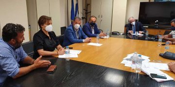 Σύσκεψη Δημάρχου Αμυνταίου με τον Πρόεδρο του ΕΛΓΑ για θέματα που ανέκυψαν μετά τη σφοδρή χαλαζόπτωση που έπληξε την ευρύτερη περιοχή του Δήμου Αμυνταίου