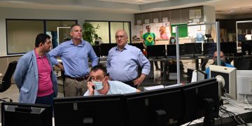 Επίσκεψη του Μιχάλη Παπαδόπουλου στο Κέντρο Ελέγχου Λειτουργίας του Μετρό «Σύνταγμα»