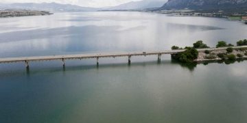 Εναέριες λήψεις του Ποδηλατικού γύρου  λίμνης Πολυφύτου  (φωτογραφίες)