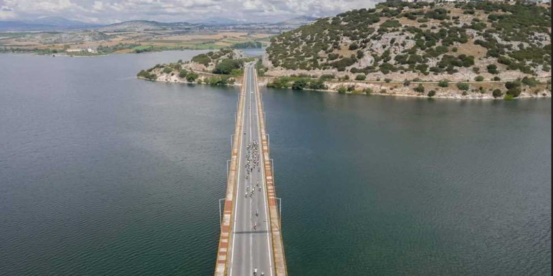 Εναέριες λήψεις του Ποδηλατικού γύρου λίμνης Πολυφύτου (φωτογραφίες)