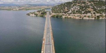 Εναέριες λήψεις του Ποδηλατικού γύρου  λίμνης Πολυφύτου  (φωτογραφίες)
