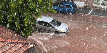 Δρόμοι ποτάμια στην Κοζάνη- VIDEO