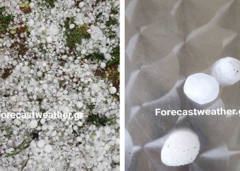 ΦΩΤΟ από την ισχυρή χαλαζόπτωση στην περιοχή της Κοζάνης