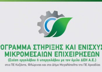 Ενημερωτική εκδήλωση στη Φλώρινα για το Πρόγραμμα Στήριξης & Ενίσχυσης ΜμΕ για την ανάπτυξη βιώσιμων οικονομικών δραστηριοτήτων χαμηλού ανθρακικού αποτυπώματος από το Πράσινο Ταμείο στις 25/7