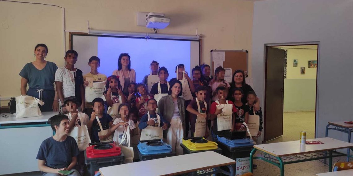 ΔΙΑΔΥΜΑ: Ενημερωτική συνάντηση με θέμα την ανακύκλωση σε μαθητές Ρομά