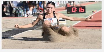 Πρώτη θέση στο Πανελλήνιο Πρωτάθλημα Στίβου Γυναικών στο άλμα εις μήκος για την Βασιλική Χαϊτίδου, από την Πτολεμαΐδα