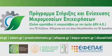 Παράταση μέχρι τις 21 Σεπτέμβρη για το πρόγραμμα του Πράσινου Ταμείου σχετικά με τις μικρομεσαίες επιχειρήσεις Π.Ε. Κοζάνης και Φλώρινας