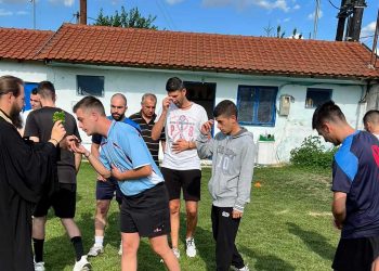 Τον καθιερωμένο αγιασμό για τη νέα χρονιά πραγματοποίησε ο Ατρόμητος Κάτω Κλεινών