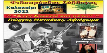 Γιώργος Μητσάκης: Αφιέρωμα στον Φιλοπρόοδο Σύλλογο Κοζάνης