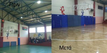 Ολοκληρώθηκε η τοποθέτηση του παρκέ στο κλειστό των Λυκείων- Εντυπωσιακό το αποτέλεσμα (φωτογραφίες)