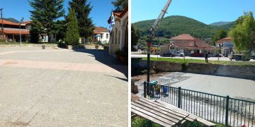 Με γοργό ρυθμό προχωρούν οι εργασίες στην  ΤΚ Μηλοχωρίου – Ολοκληρώθηκαν οι εργασίες στην πλατεία και προχωράνε με ικανοποιητικό ρυθμό στο ποτάμι