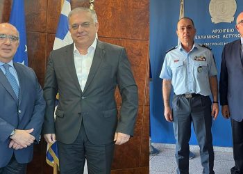 Συνάντηση με τον Υπουργό Προστασίας του Πολίτη και τον Αρχηγό της ΕΛ.ΑΣ. είχε ο Μ. Παπαδόπουλος
