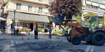 Παρελθόν και τυπικά το περίπτερο από τη γωνία της Ι. Χρηστίδη με την 25ης Μαρτίου